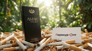 Amar Premium Black Slims Virginia Blend · АМАР ПРЕМИУМ БЛЭК СЛИМС — в наличии оптом