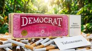 Democrat Purple King Size · Демократ Виноград Ментол Кнопка — в наличии оптом